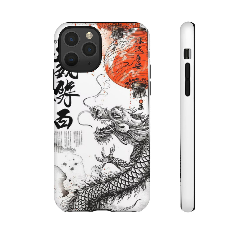 Dragon Design Phone Case, Tough Cases with Chinese Art for Unique Style, Gift for Art Lovers, Phone Protection, Trendy Accessories