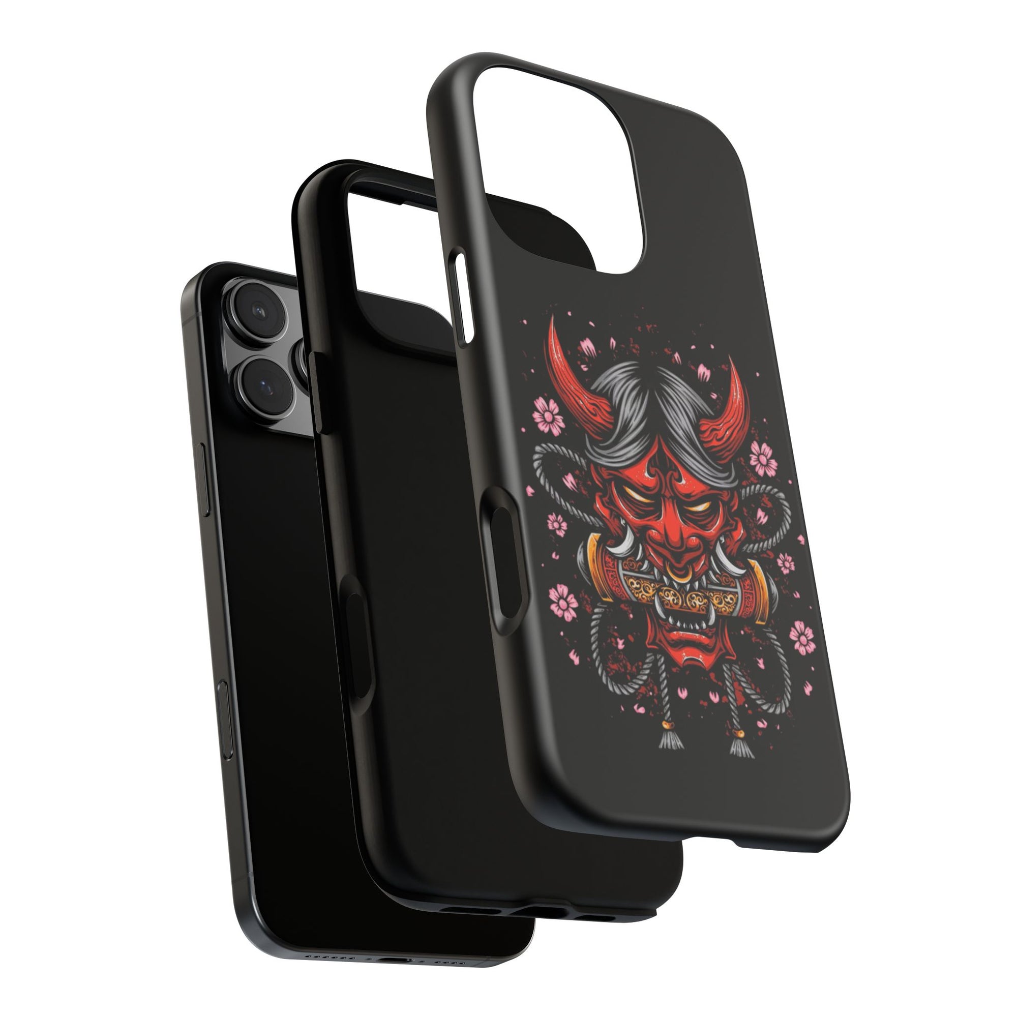 Tough Cases: Fierce Demon Phone Case, Edgy Phone Cover, Protect Your Device, Gift for Anime Fans, Unique Artwork Case