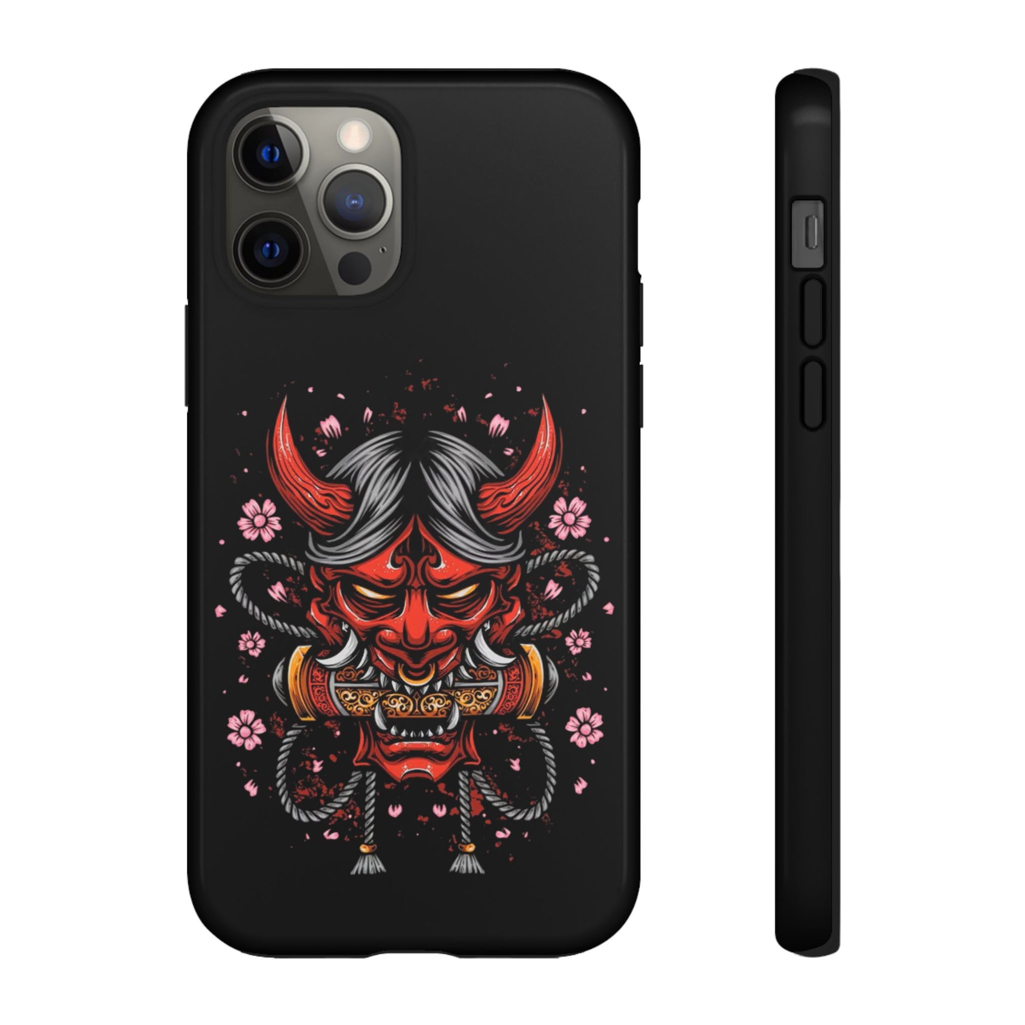 Tough Cases: Fierce Demon Phone Case, Edgy Phone Cover, Protect Your Device, Gift for Anime Fans, Unique Artwork Case