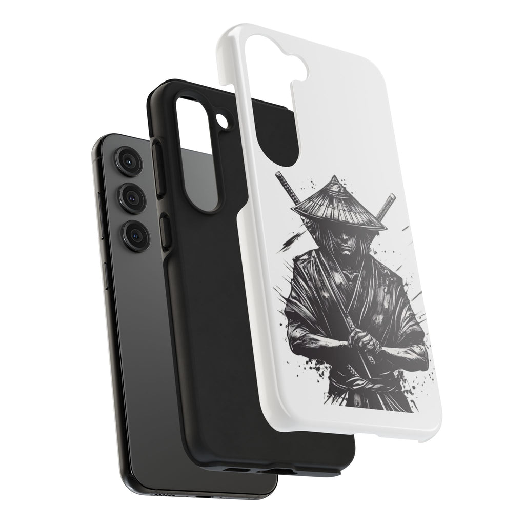 Samurai Tough Phone Cases, Rugged Smartphone Accessories, Durable Covers for Men, Unique Gifts for Him, Japanese Warrior Design