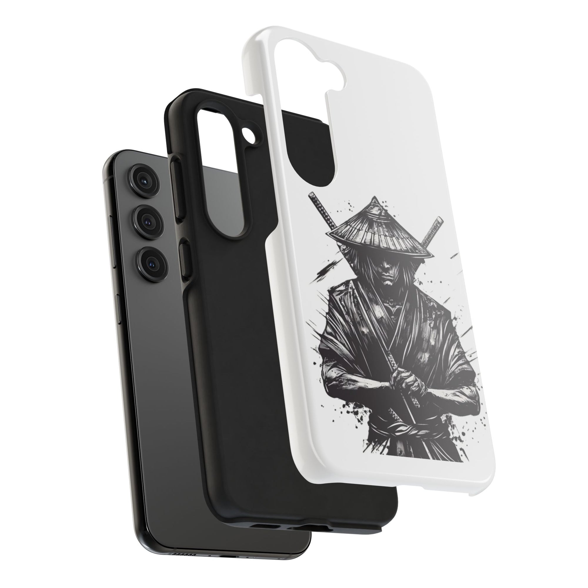 Samurai Tough Phone Cases, Rugged Smartphone Accessories, Durable Covers for Men, Unique Gifts for Him, Japanese Warrior Design