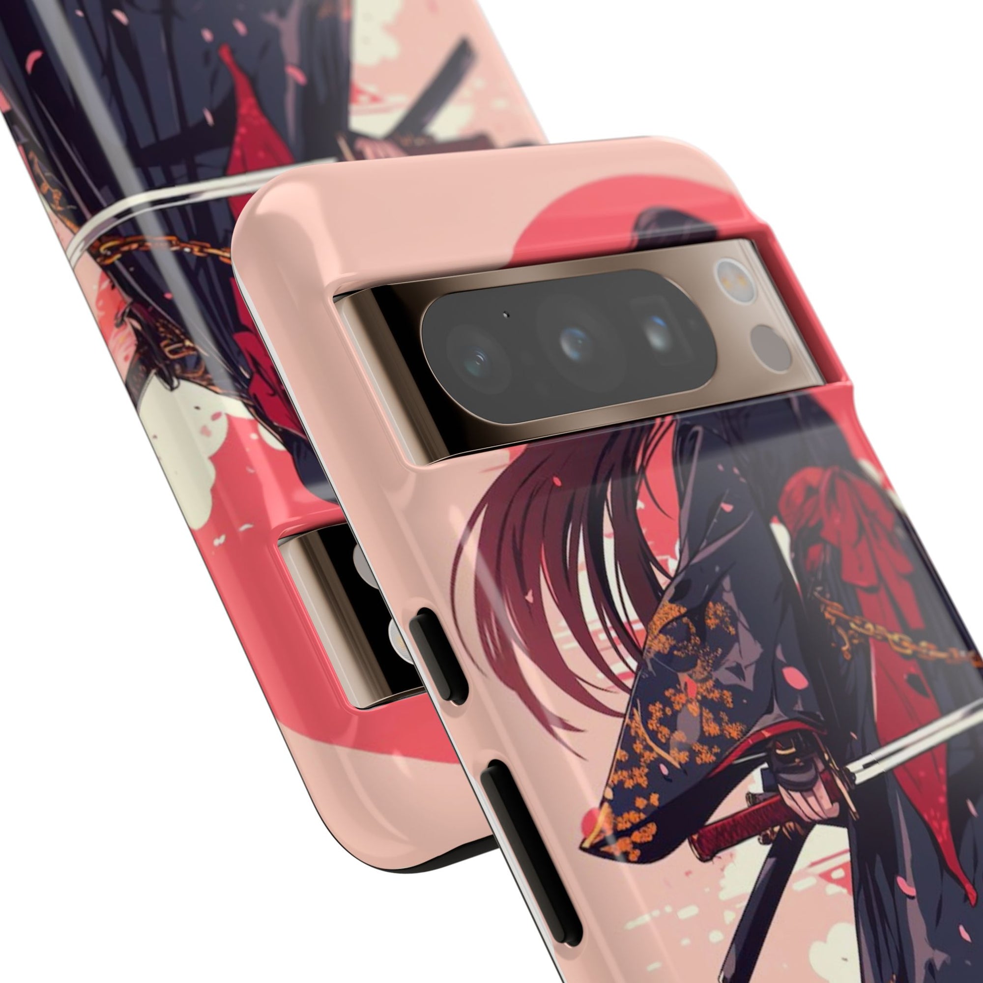Stylish Phone Case with Warrior Design, Tough Phone Cover for Anime Lovers, Gift for Gamers, Cute Phone Accessories, Unique Tech Gifts