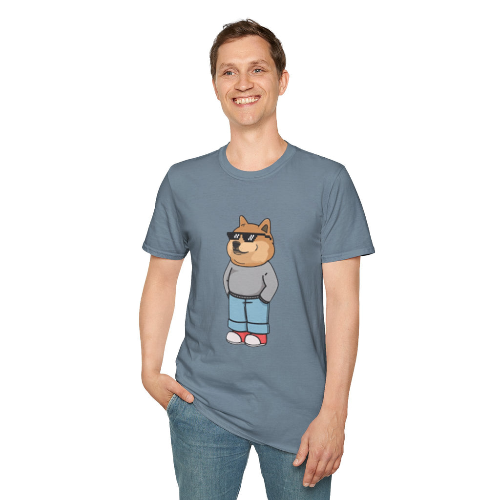 Cool Dog Graphic Tee | Unisex Softstyle T-Shirt, Funny Pet Lover Gift, Dog Dad Shirt, Casual Wear, Gift for Animal Lovers