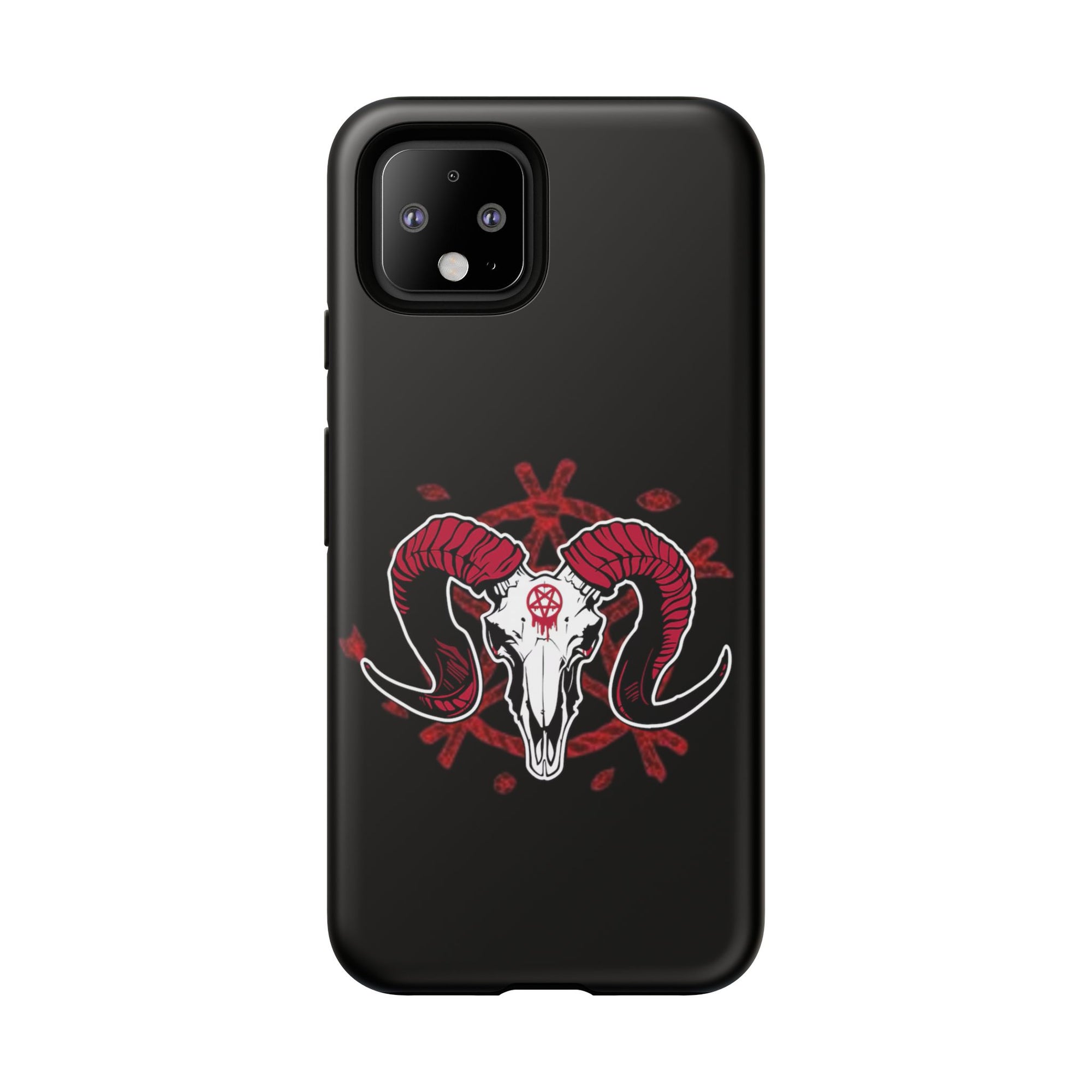 Tough Cases: Dark Aesthetic Phone Case, Gothic Phone Cover, Unique Gift for Him, Occult Design, Animal Skull Artwork, Halloween Decor