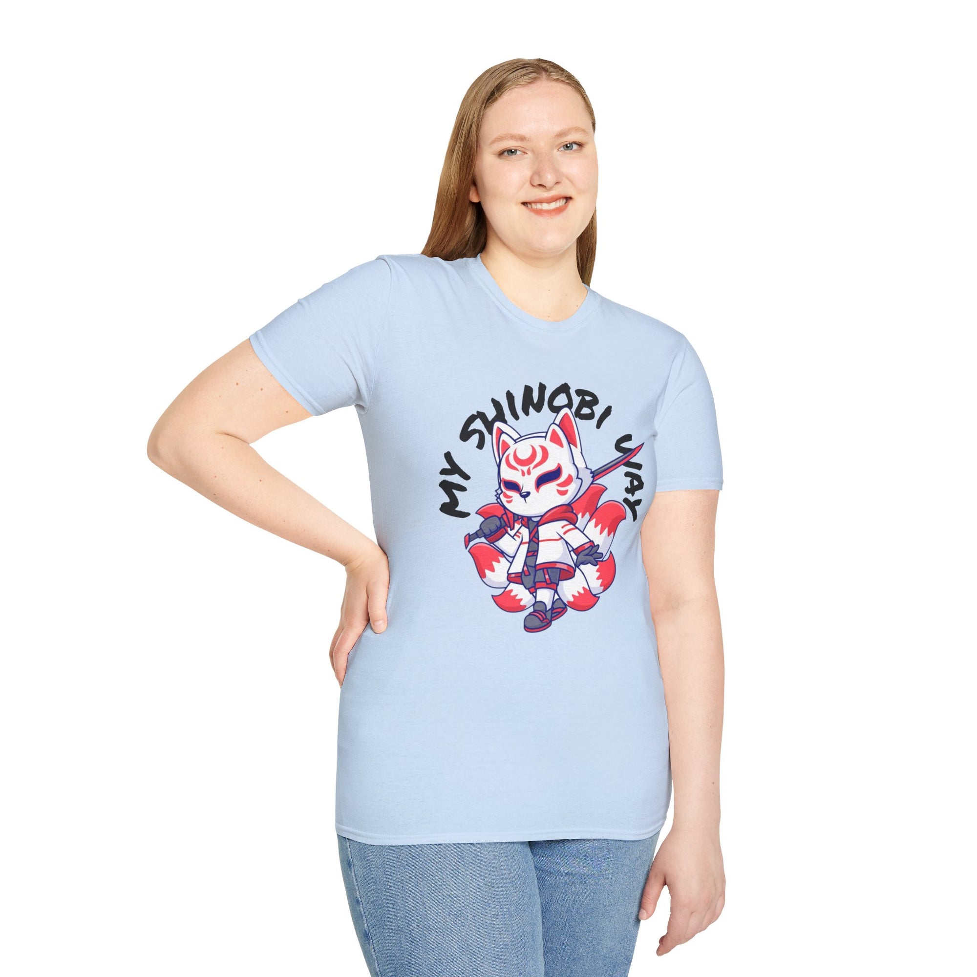 Unisex Anime T-Shirt - 'My Shinobi Pal' Graphic Tee, Comfortable Streetwear, Gift for Anime Lovers, Casual Wear, Stylish Outfit