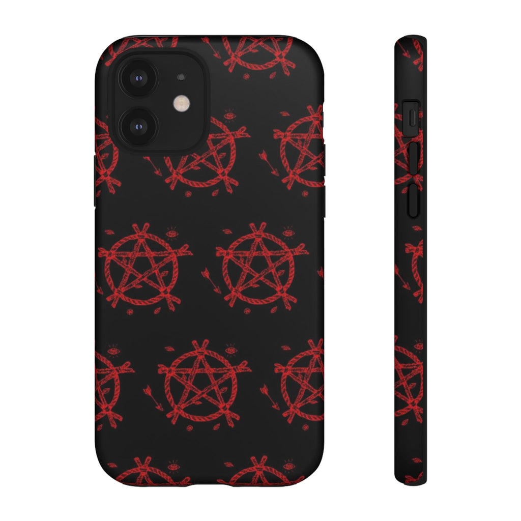 Anarchist iPhone Case, Tough Phone Cover, Punk Style Accessory, Unique Gift for Rebels, Goth Aesthetic Phone Case