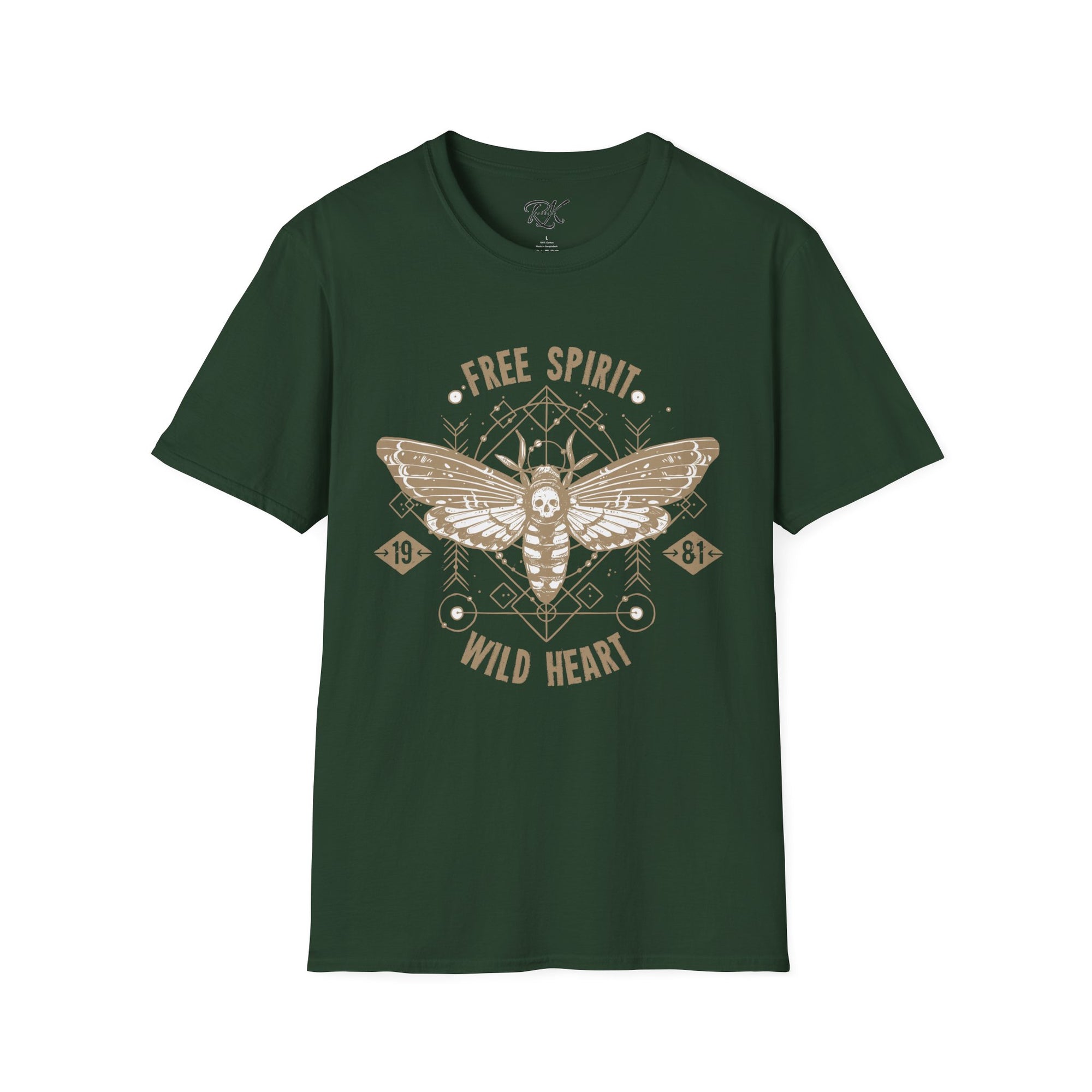 Free Spirit Wild Heart Unisex T-Shirt, Boho Graphic Tee, Nature Lover Shirt, Gift for Adventurers, Casual Wear, Everyday Comfort