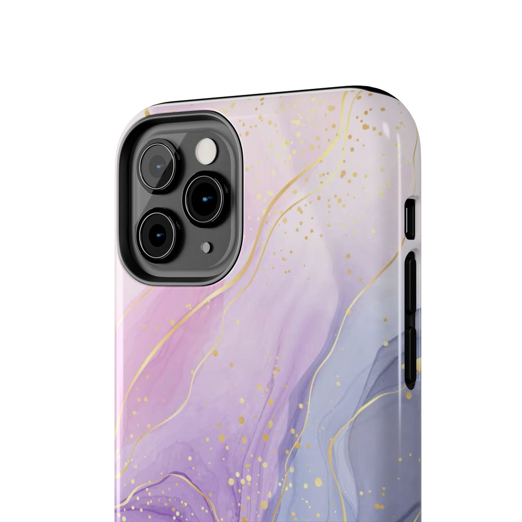 Elegant Abstract Tough Phone Cases for Stylish Protection, Gift for Her, Phone Accessories, Lavender Marble Design, Phone Cover for [...]