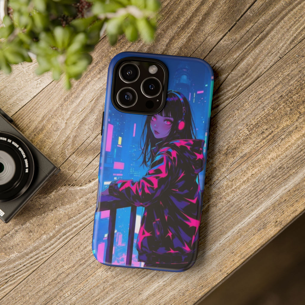 Futuristic Phone Case, Cyberpunk Aesthetic, Tough Phone Cover, Urban Style, Gift for Tech Lovers, Unique Phone Accessories, Streetwear [...]