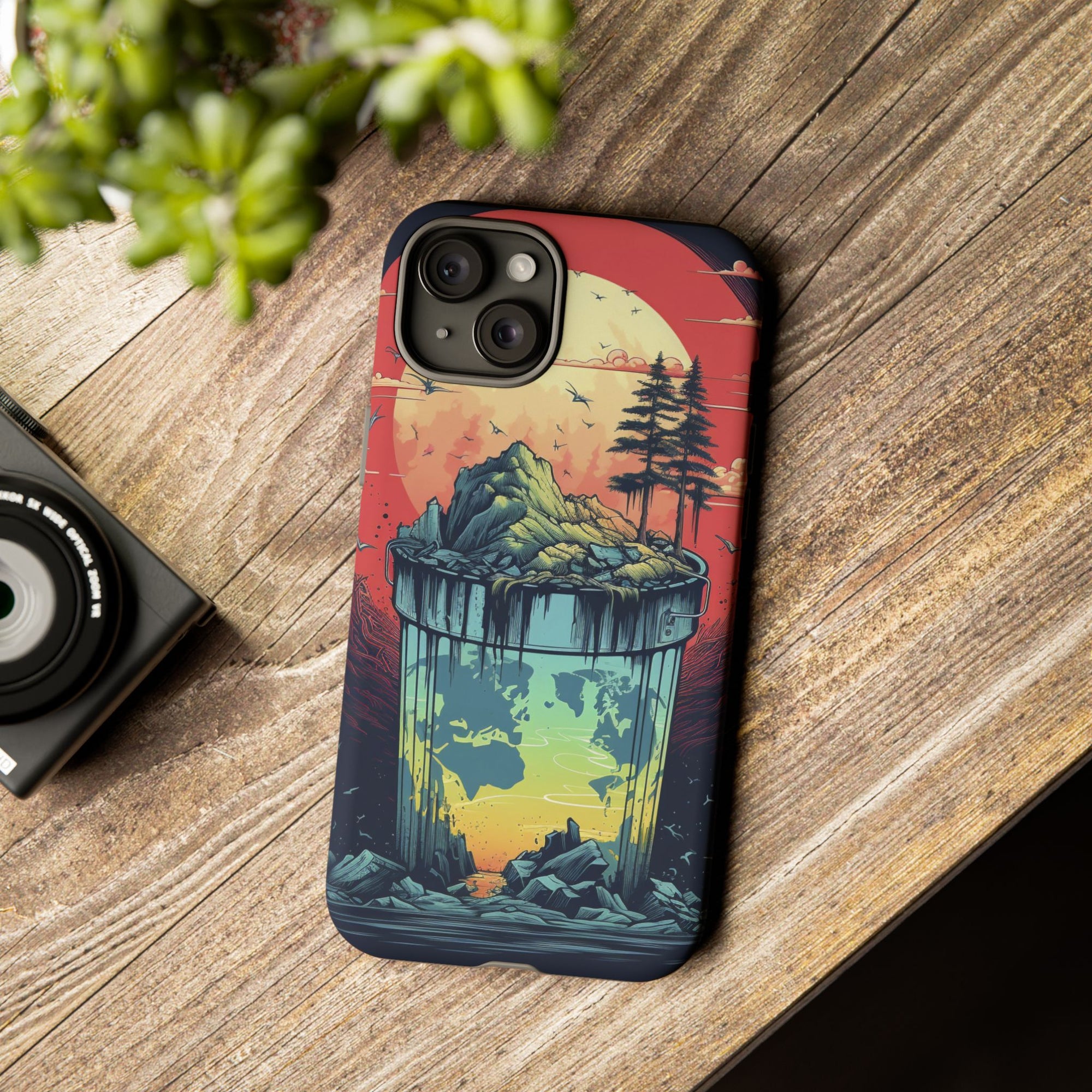 Vibrant Nature-Themed Phone Case, Tough Cases for Adventurers, Eco-Friendly, Trendy Phone Accessory, Great Gift for Nature Lovers
