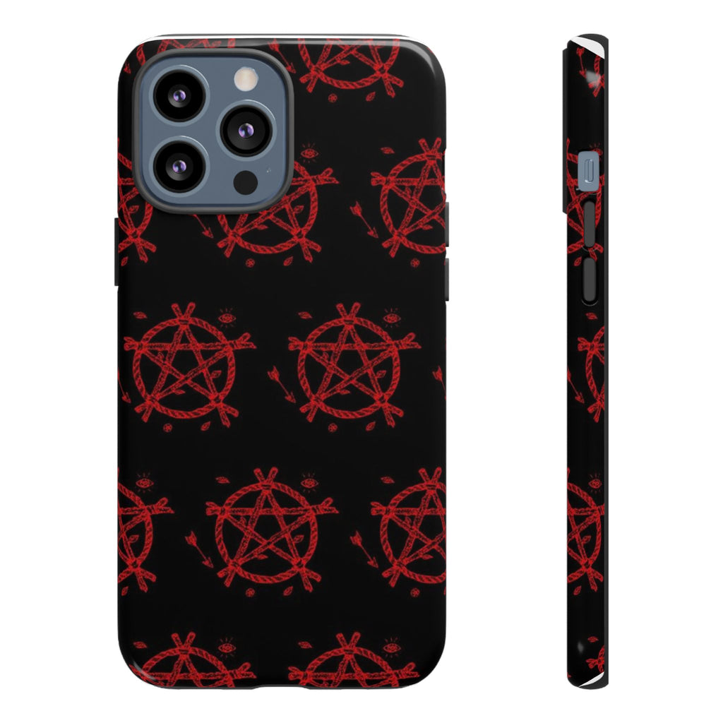 Anarchist iPhone Case, Tough Phone Cover, Punk Style Accessory, Unique Gift for Rebels, Goth Aesthetic Phone Case