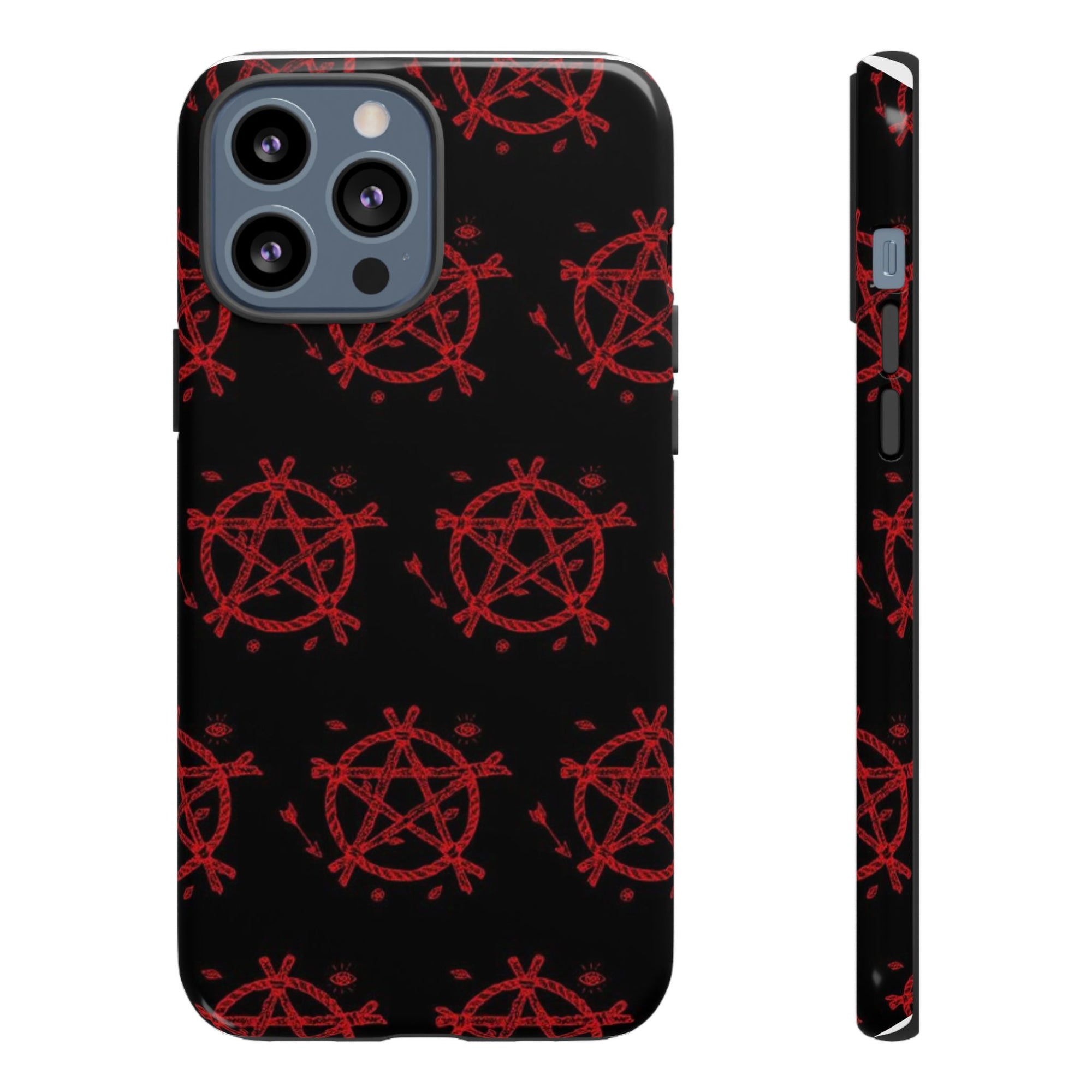 Anarchist iPhone Case, Tough Phone Cover, Punk Style Accessory, Unique Gift for Rebels, Goth Aesthetic Phone Case