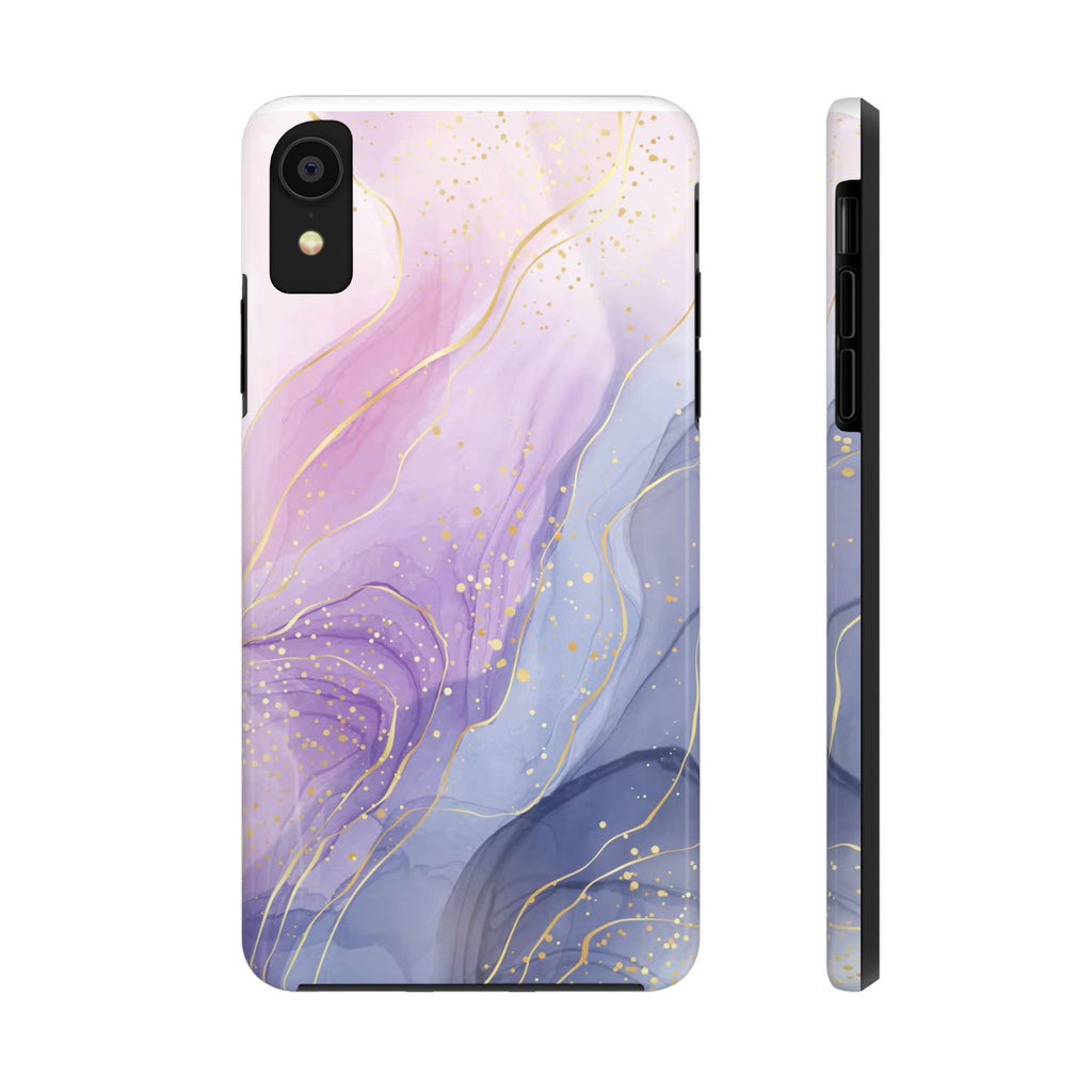 Elegant Abstract Tough Phone Cases for Stylish Protection, Gift for Her, Phone Accessories, Lavender Marble Design, Phone Cover for [...]