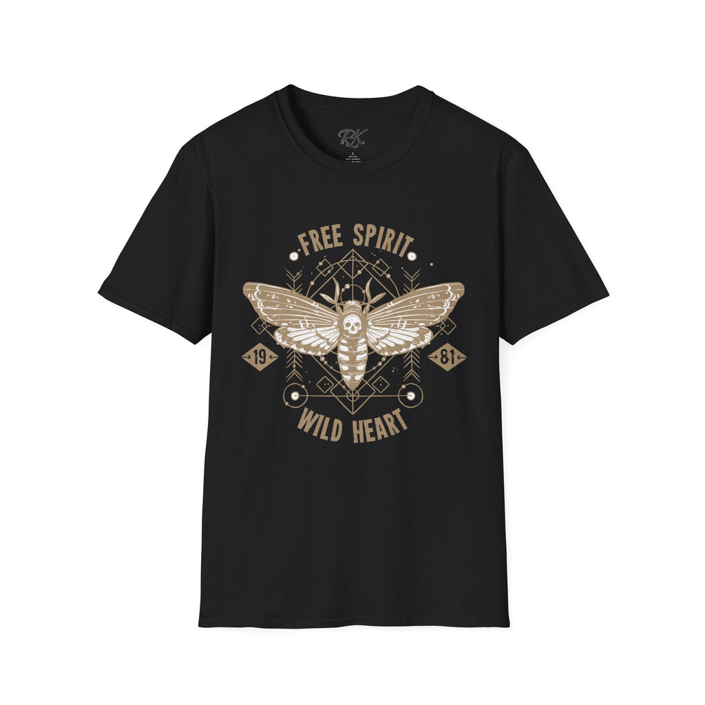 Free Spirit Wild Heart Unisex T-Shirt, Boho Graphic Tee, Nature Lover Shirt, Gift for Adventurers, Casual Wear, Everyday Comfort