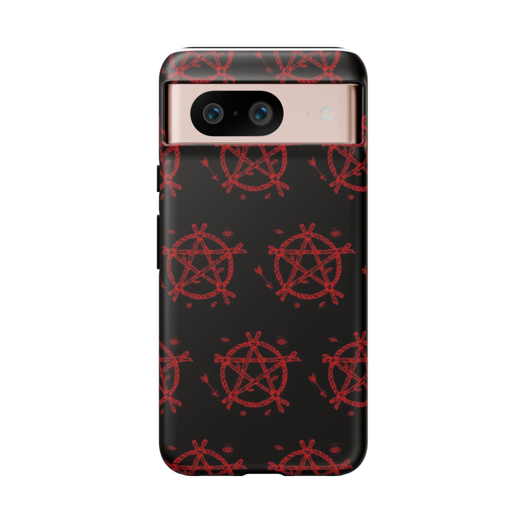 Anarchist iPhone Case, Tough Phone Cover, Punk Style Accessory, Unique Gift for Rebels, Goth Aesthetic Phone Case