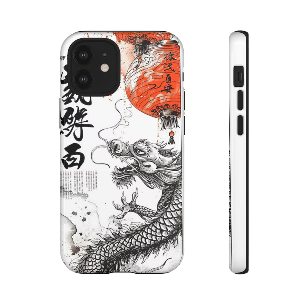 Dragon Design Phone Case, Tough Cases with Chinese Art for Unique Style, Gift for Art Lovers, Phone Protection, Trendy Accessories