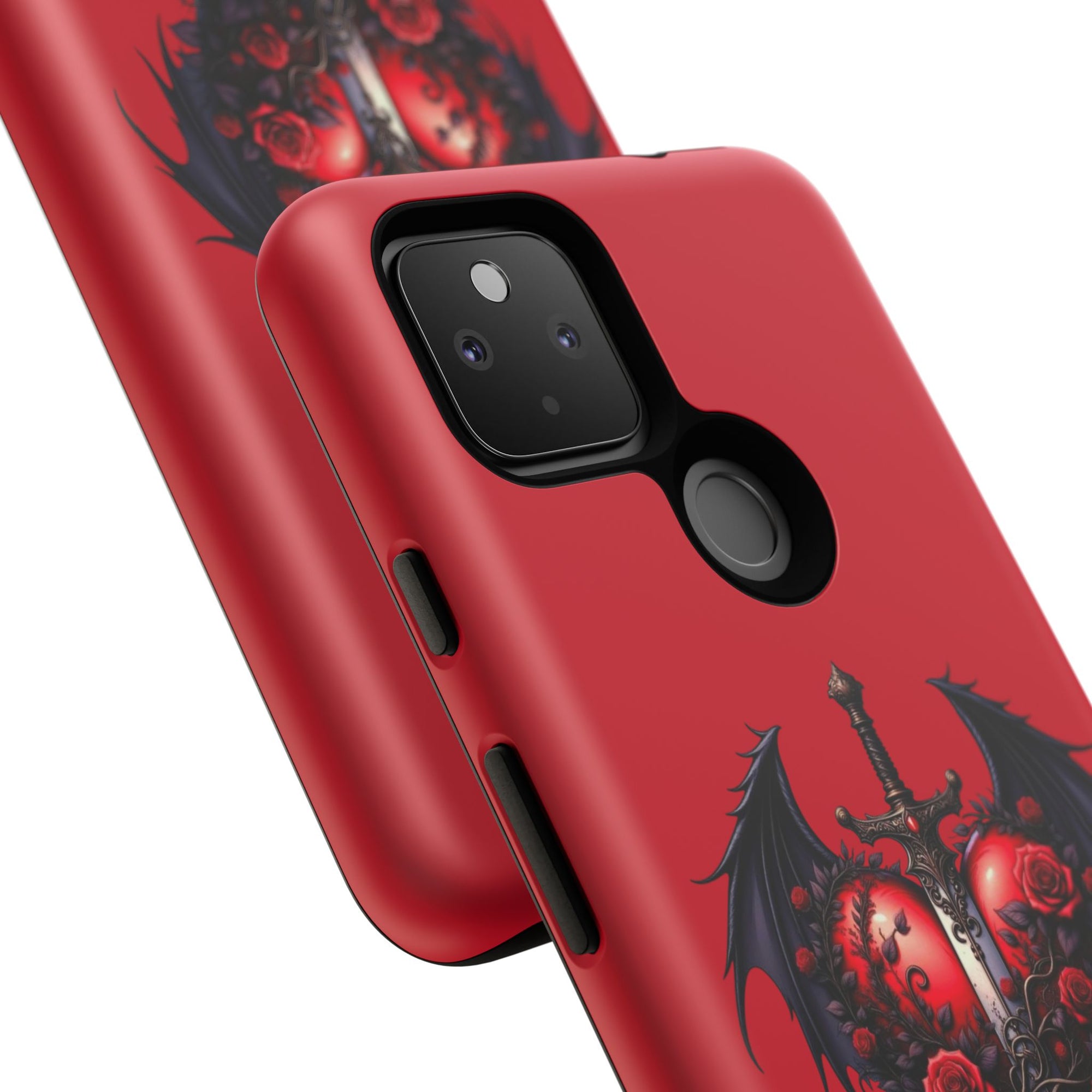 Tough Cases - Gothic Heart Phone Case, Edgy Accessories for Him, Unique Gifts for Her, Valentine's Day, Birthday, Artsy Phone Cover