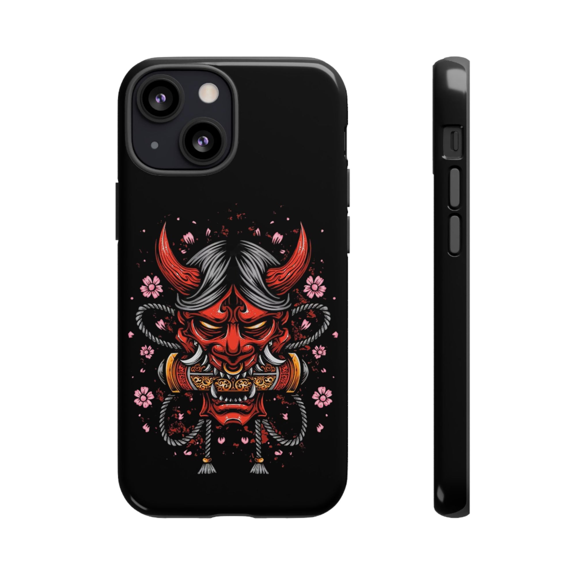 Tough Cases: Fierce Demon Phone Case, Edgy Phone Cover, Protect Your Device, Gift for Anime Fans, Unique Artwork Case