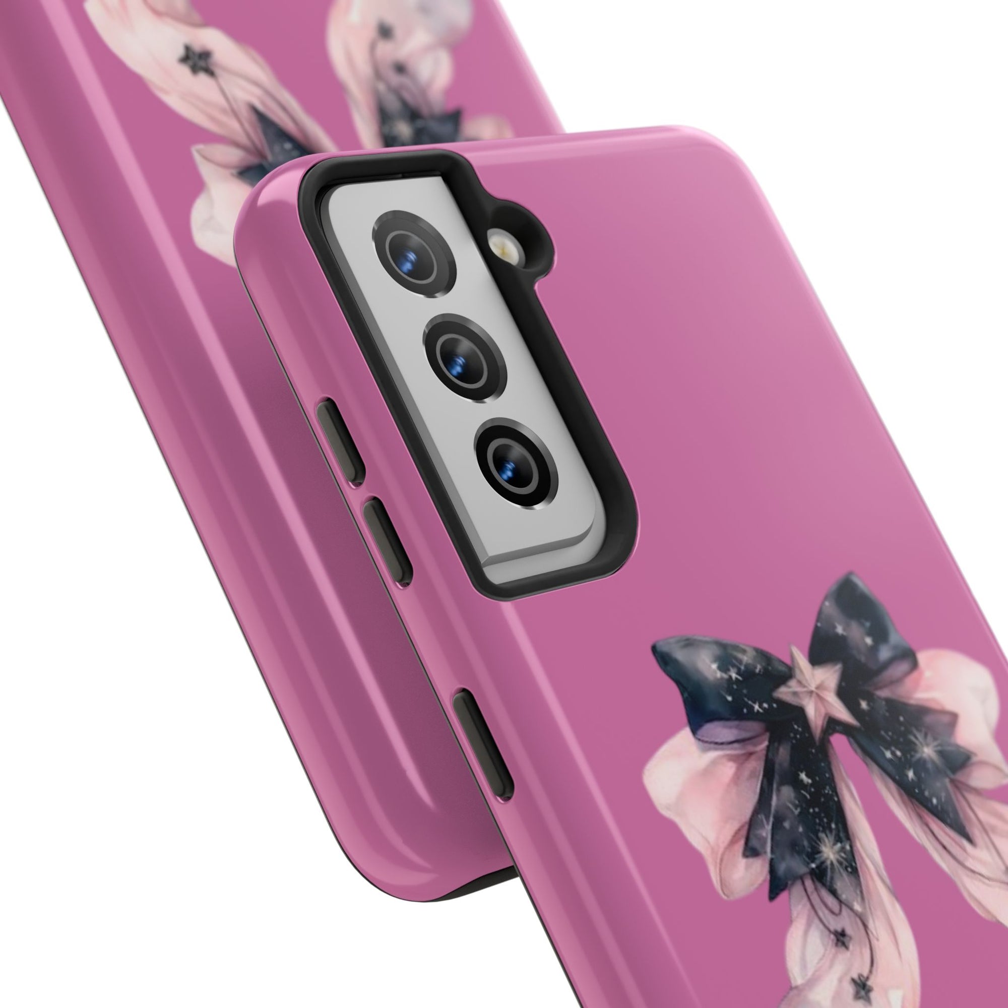 Pink Ribbon Tough Phone Cases, Galaxy Phone Covers, Chic Phone Protection, Ideal Gift for Her, Stylish Tech Accessories