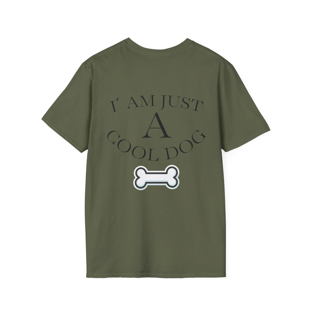 Cool Dog Graphic Tee | Unisex Softstyle T-Shirt, Funny Pet Lover Gift, Dog Dad Shirt, Casual Wear, Gift for Animal Lovers