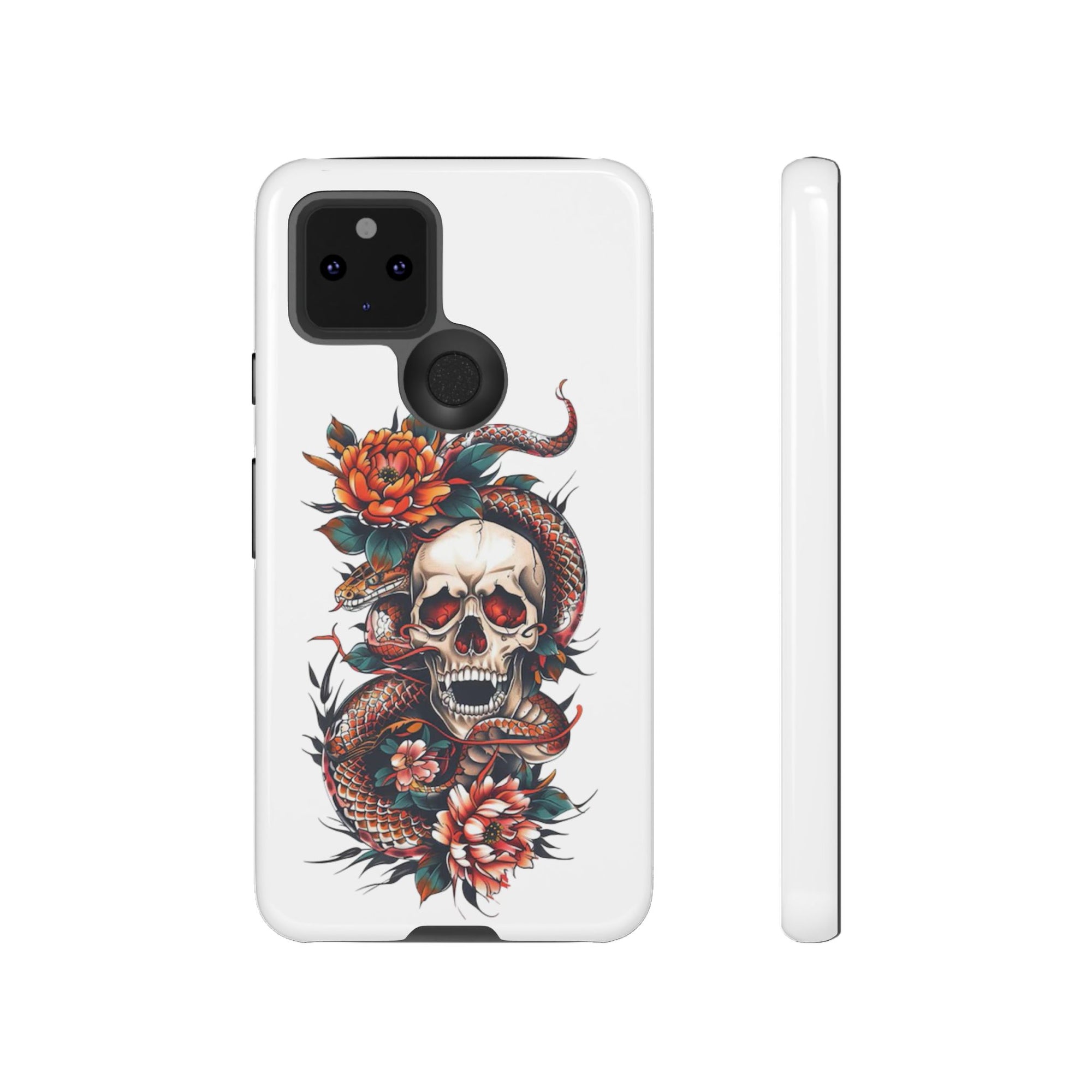 Tough Cases: Skull and Snake Phone Cases, Edgy Accessories, Alternative Fashion, Quirky Gift Ideas, Gothic Style