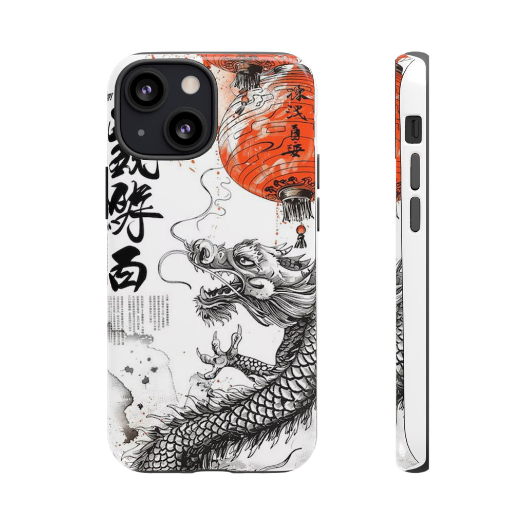 Dragon Design Phone Case, Tough Cases with Chinese Art for Unique Style, Gift for Art Lovers, Phone Protection, Trendy Accessories