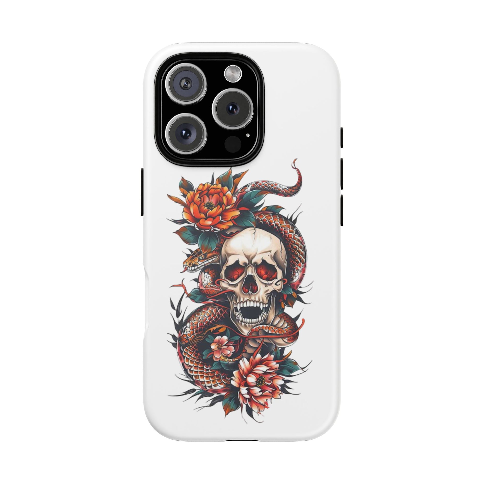 Tough Cases: Skull and Snake Phone Cases, Edgy Accessories, Alternative Fashion, Quirky Gift Ideas, Gothic Style