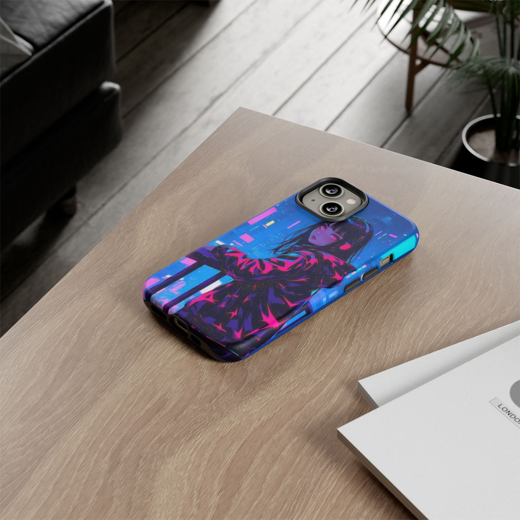 Futuristic Phone Case, Cyberpunk Aesthetic, Tough Phone Cover, Urban Style, Gift for Tech Lovers, Unique Phone Accessories, Streetwear [...]