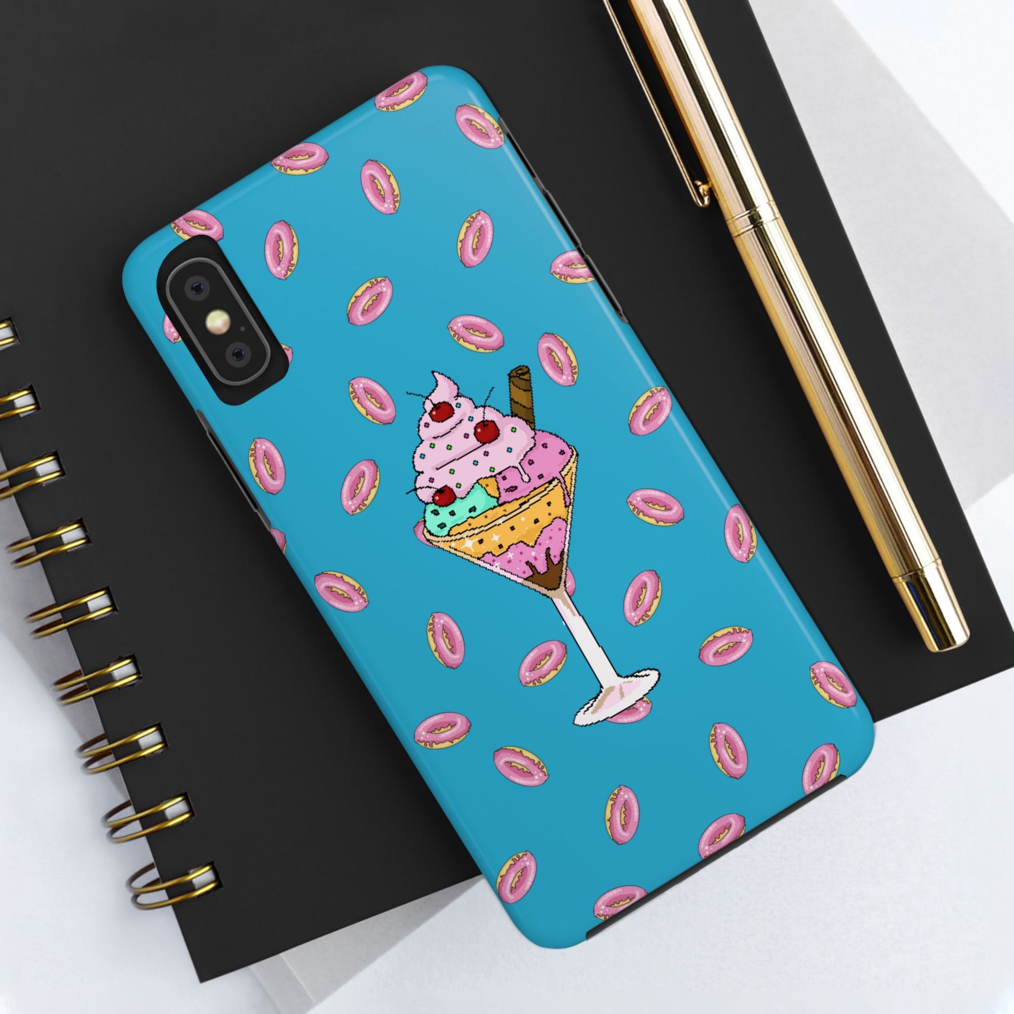 Cute Dessert Phone Cases, Fun iPhone Covers, Quirky Phone Accessories, Donut Lovers Gift, Ice Cream Phone Protector