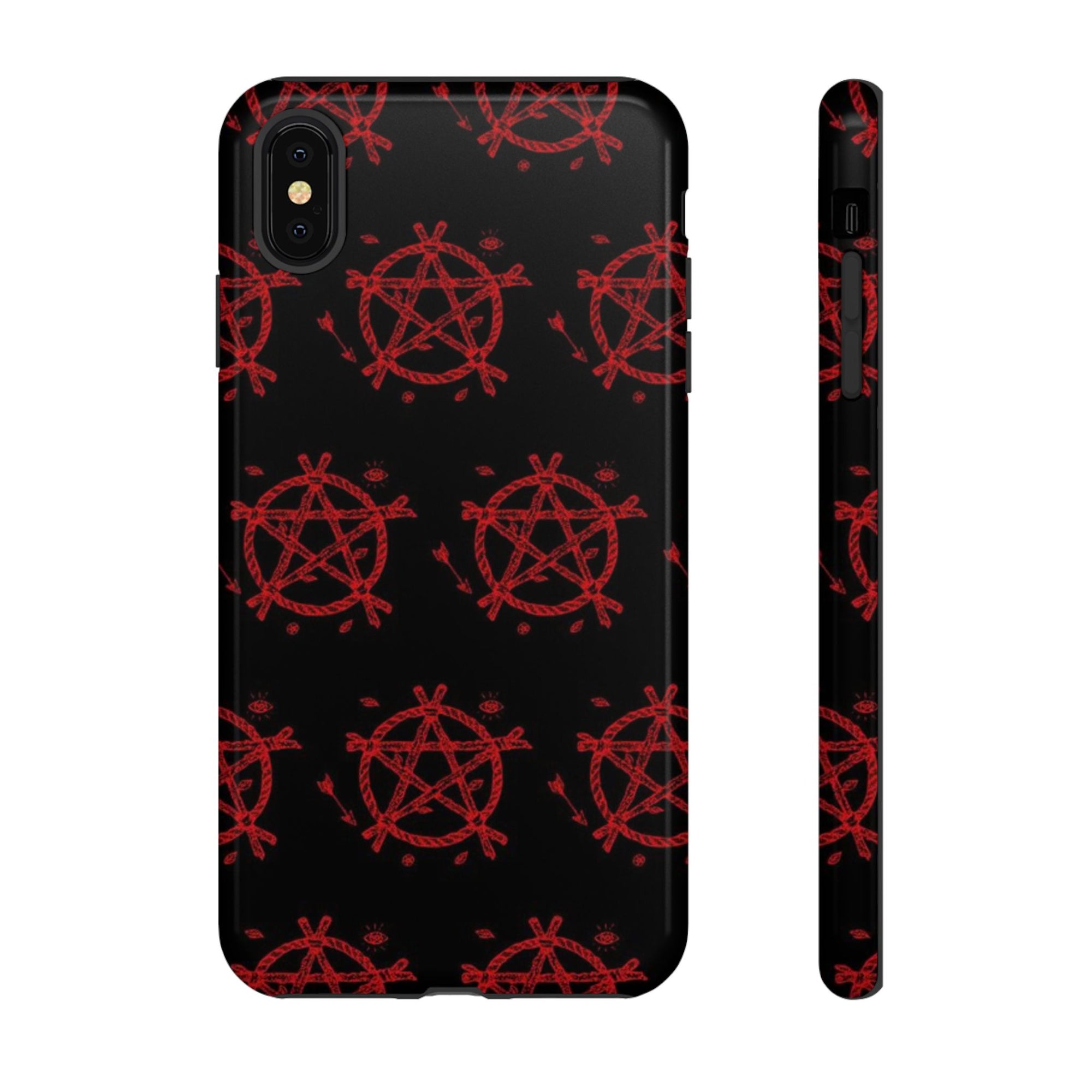 Anarchist iPhone Case, Tough Phone Cover, Punk Style Accessory, Unique Gift for Rebels, Goth Aesthetic Phone Case