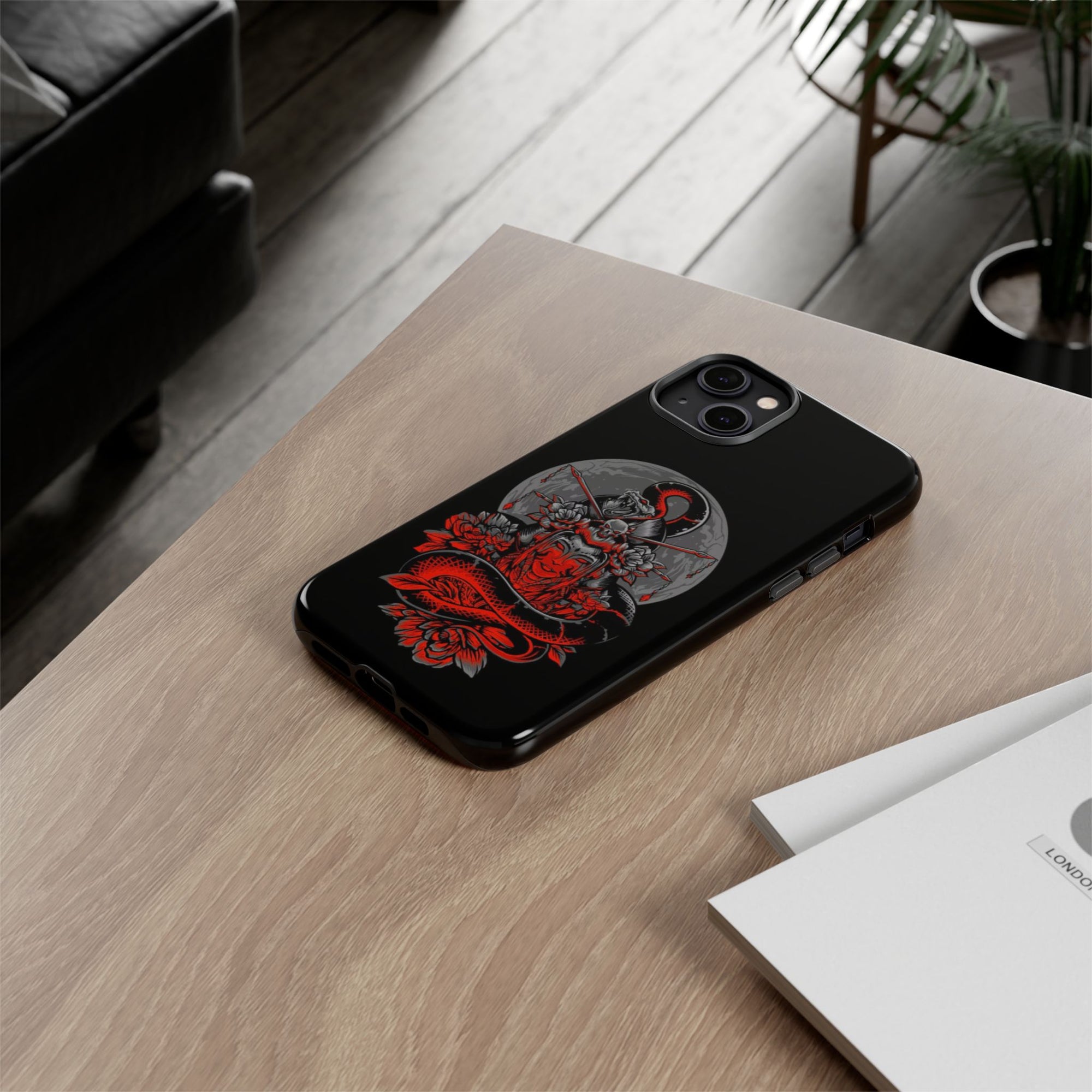 Tough Cases for iPhone, Dragon & Warrior Design, Durable Phone Protection, Perfect Gift for Tech Lovers, Unique Gifting