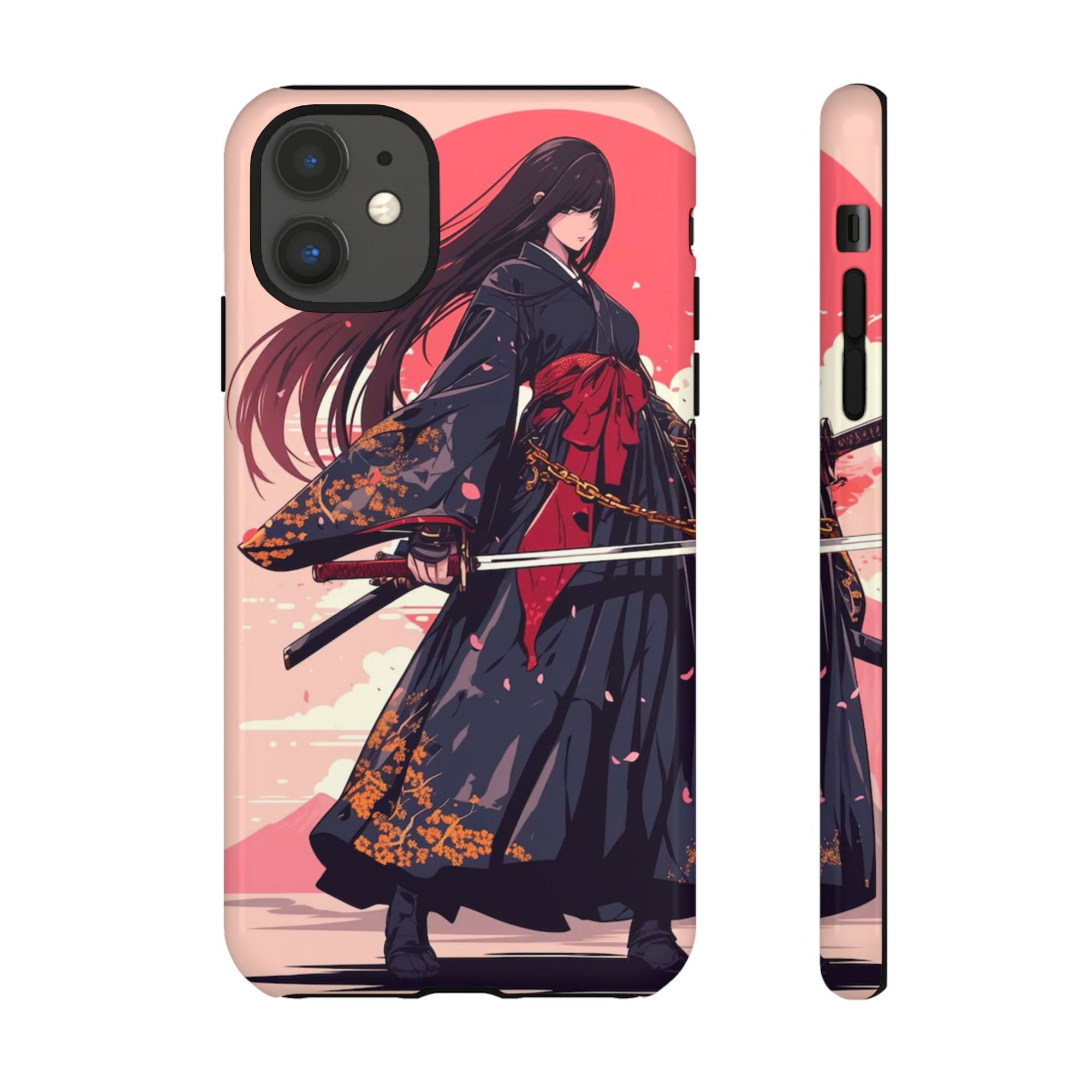 Stylish Phone Case with Warrior Design, Tough Phone Cover for Anime Lovers, Gift for Gamers, Cute Phone Accessories, Unique Tech Gifts