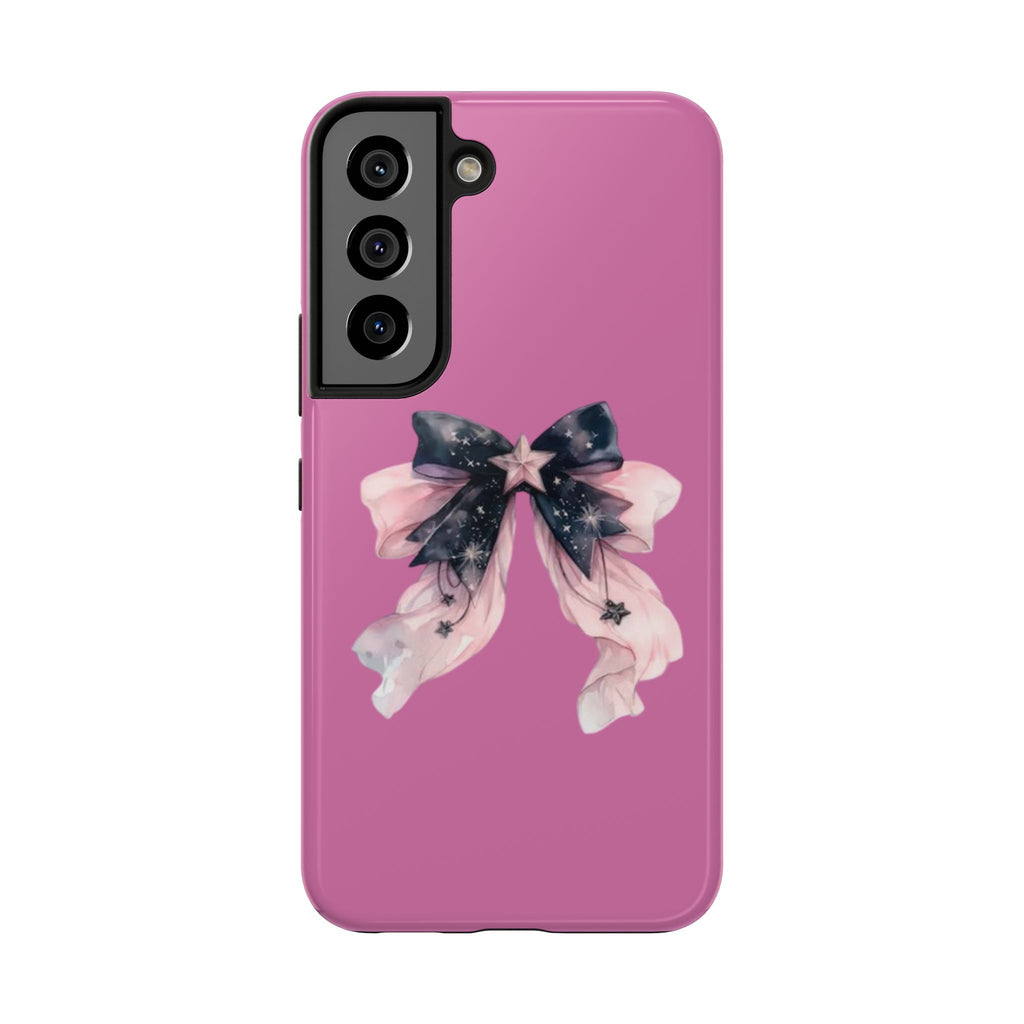 Pink Ribbon Tough Phone Cases, Galaxy Phone Covers, Chic Phone Protection, Ideal Gift for Her, Stylish Tech Accessories